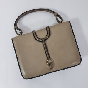 Vintage Lowe tan leather handbag